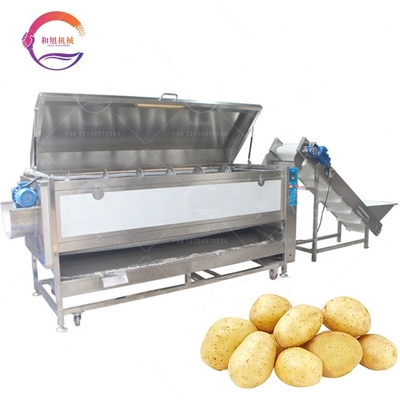 Automatic Snack Factory Industrial Potato Peeler Skin Removing Potato Washing and Peeling Continuous Type Spiral Machine for Heavy Duty